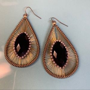 Vintage string art earrings